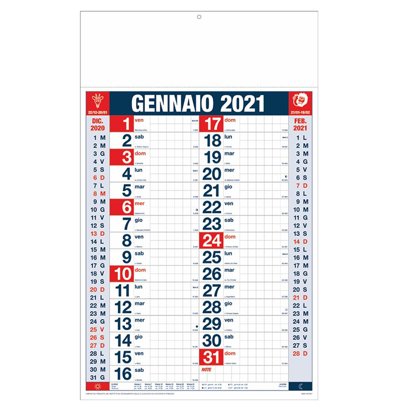 Calendario Lolli 2021